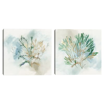 Green Coral II, Green Coral III by Aimee Wilson Canvas Art Prints