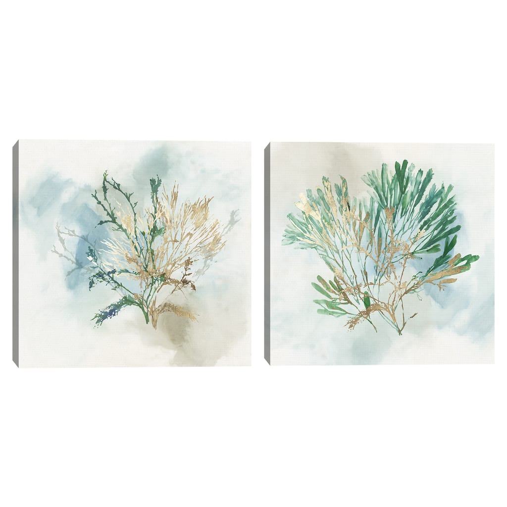 Green Coral II, Green Coral III by Aimee Wilson Canvas Art Prints