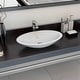 preview thumbnail 48 of 51, vidaXL Wash Basin Mineral Cast/Marble Cast White Washroom Sink Multi Sizes 23.3" x 13.8" x 4.2"
