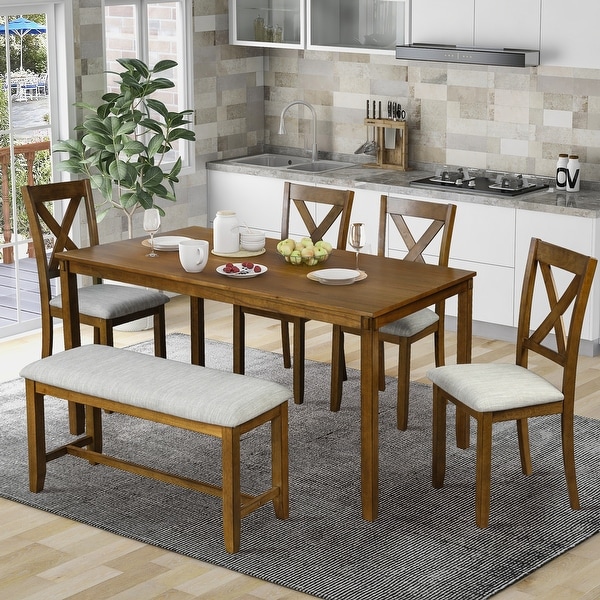 Dining table set pine wood kitchen dining sale room table dinette table with 4 chairs