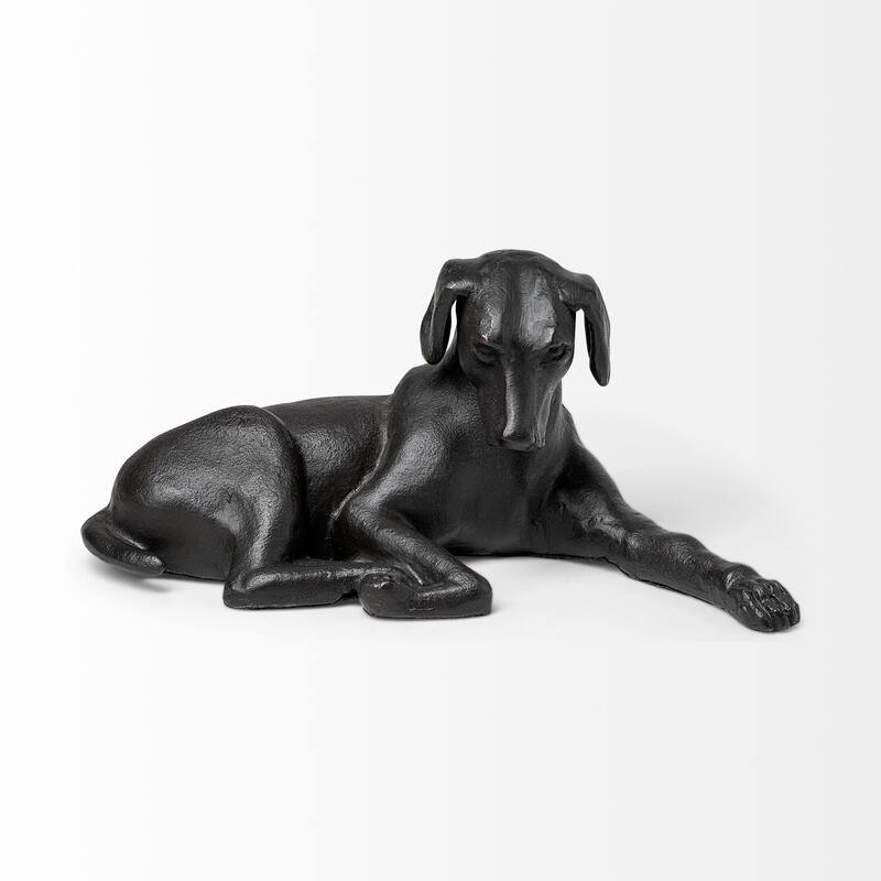 Czar Black Metal Labrador Retriever - 11.0L x 6.8W x 4.8H