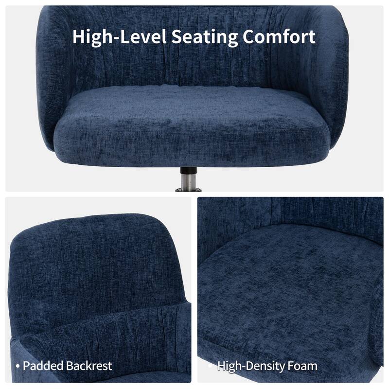 Modern 360° Swivel Upholstered Multi-Use Chair for Office or Dining