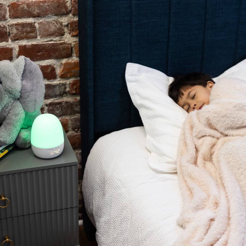 Yogasleep Light to Rise Sleep Trainer, Sound Machine and Night Light - White