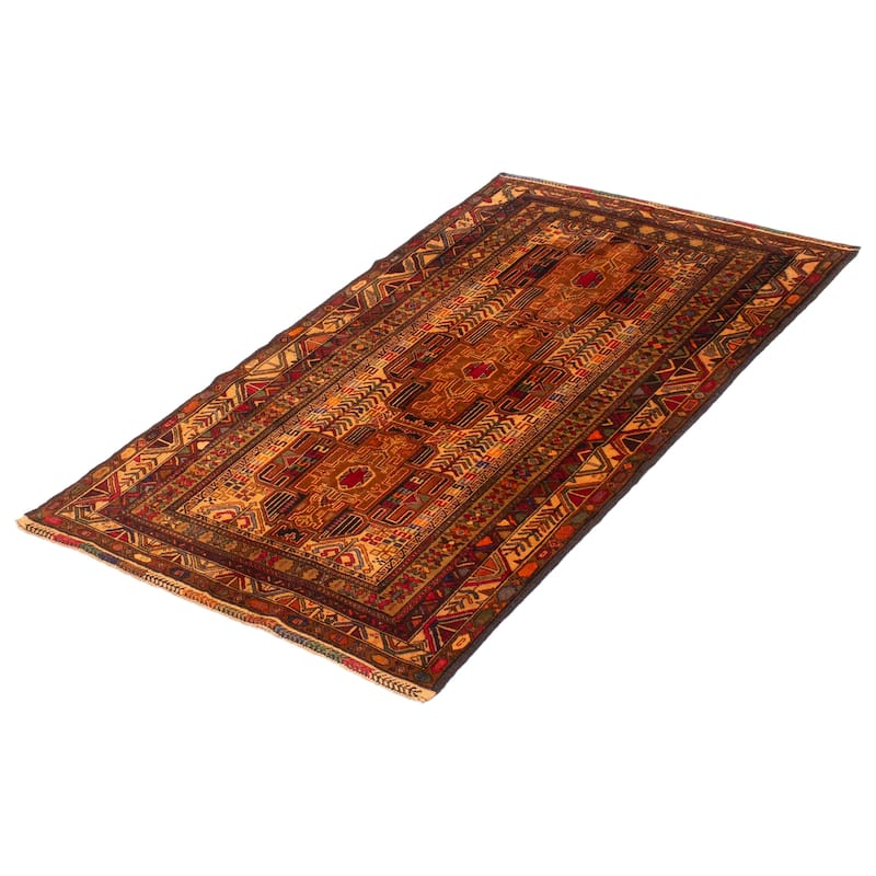 Teimani Brown Rug 3'7" x 6'2" - 3'7 x 6'2