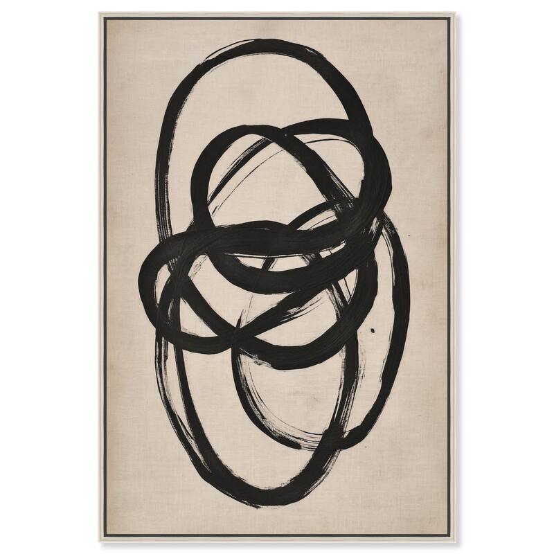 Beige Black I Canvas by Art Remedy - Silver - 10" x 15"