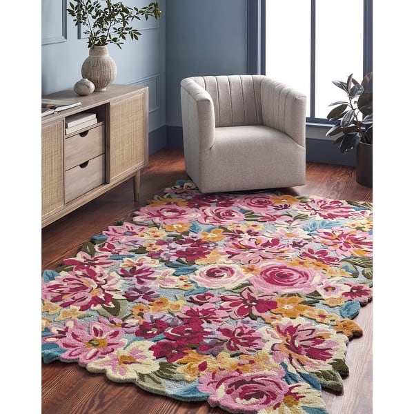 slide 2 of 14, Marisela Coastal Floral and Botanical Area Rug 2' x 3' - Multi-Color