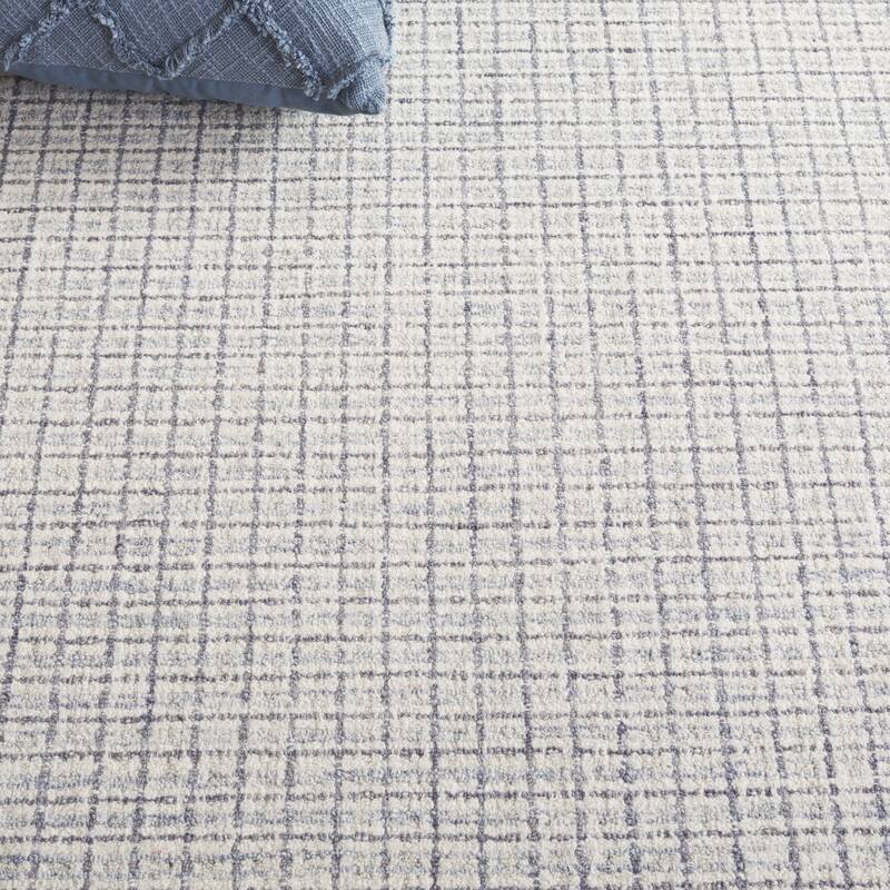 SAFAVIEH Handmade Ebony Midori Modern & Contemporary Wool Rug