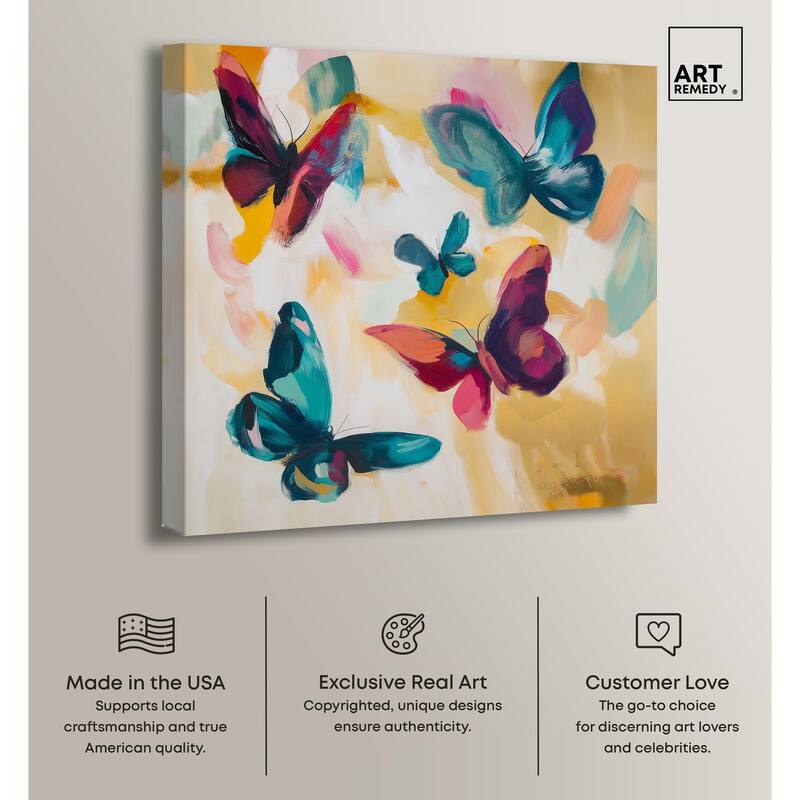 Wings in Waltz I Canvas by Art Remedy, Gallery Wrapped