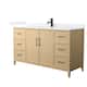 Option White Oak / White Quartz Top / Matte Black