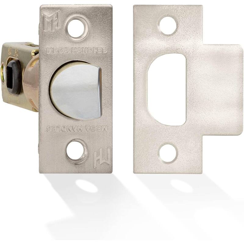 Mega Handles 2-Way Adjustable Door Latch | Universal Half Moon Spindles | For Hidden & Interior Door Lock Systems