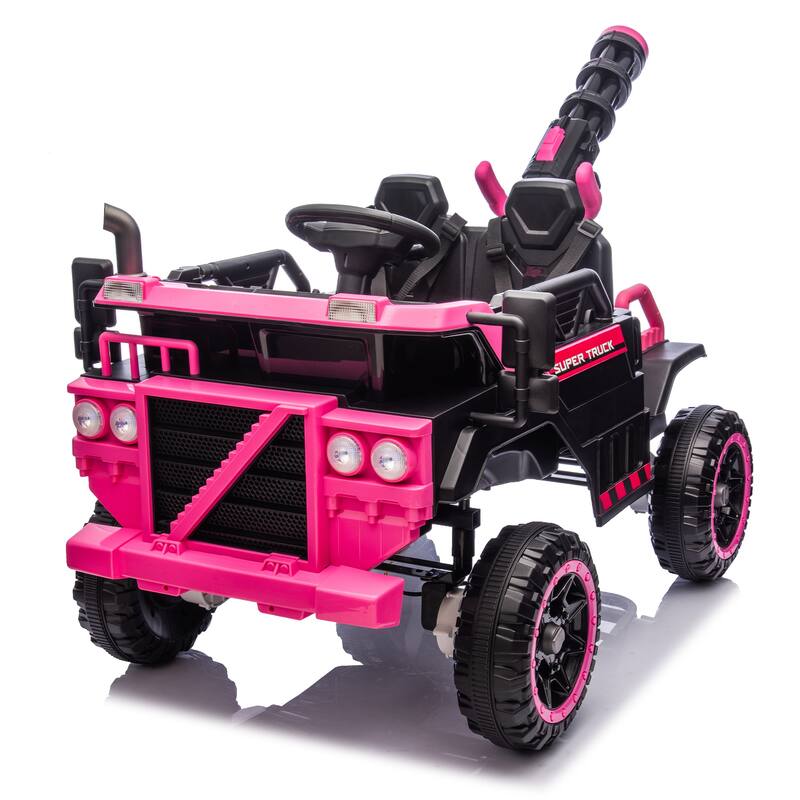 Kids Electric Ride-On Car-Spacious 3-Seater,Powerful 4-Motor Drive,Parental Remote Control,Led Lights