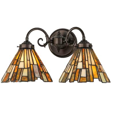 17"W Delta Jadestone 2 LT Wall Sconce