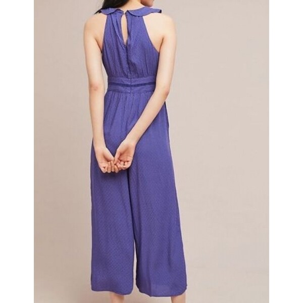 anthropologie blue jumpsuit