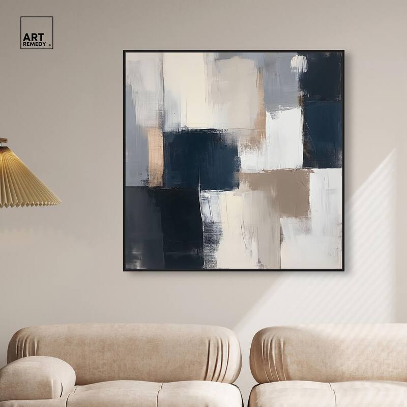 Blue Mood Depth III Canvas by Art Remedy