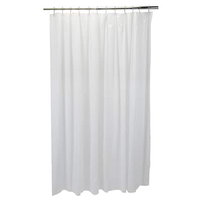 Bath Bliss Sanitized PVC Shower Liner in White