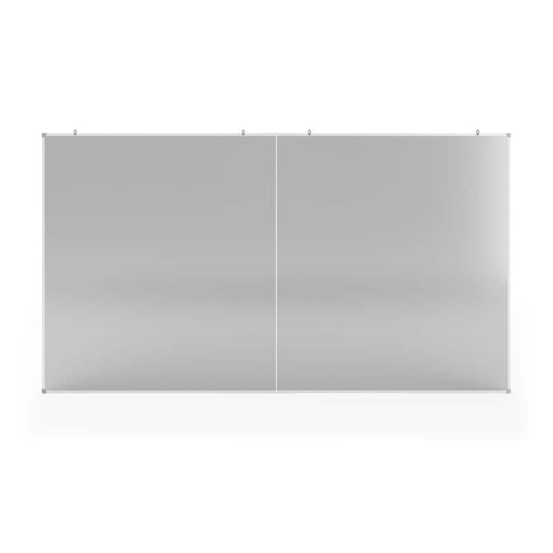 Aluminum Magnetic Dry Erase Board with Wall Mount, Marker Tray