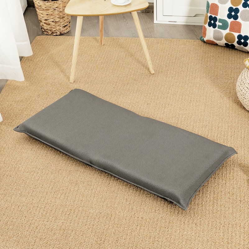Gymax Adjustable 6-Position Floor Chair Padded Folding Lazy Sofa Chair