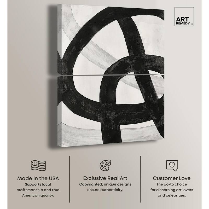 Infinite Loop II Canvas Set of 2 by Art Remedy, Gallery Wrapped