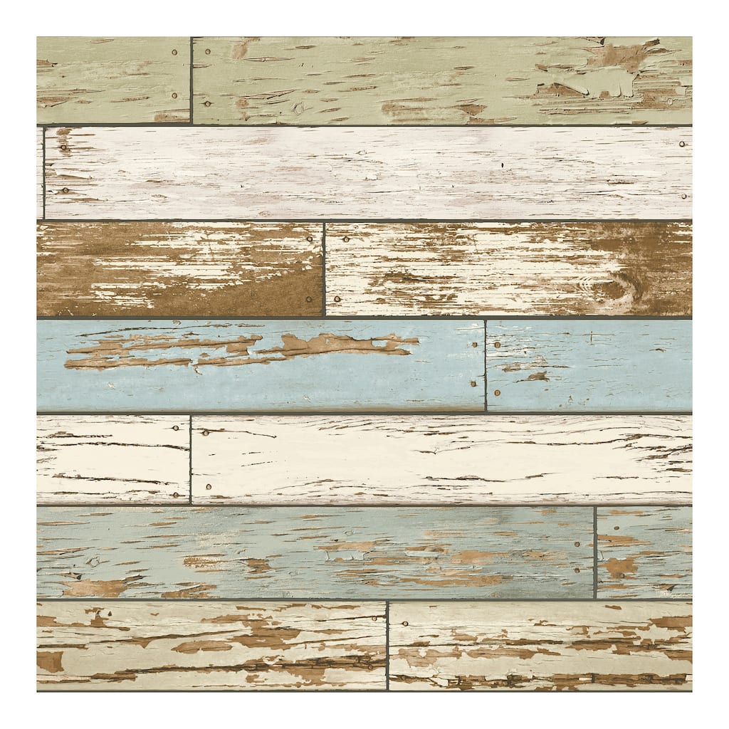 NuWallpaper Old Salem Vintage Wood Peel & Stick Wallpaper - 216in x 20.5in x 0.025in