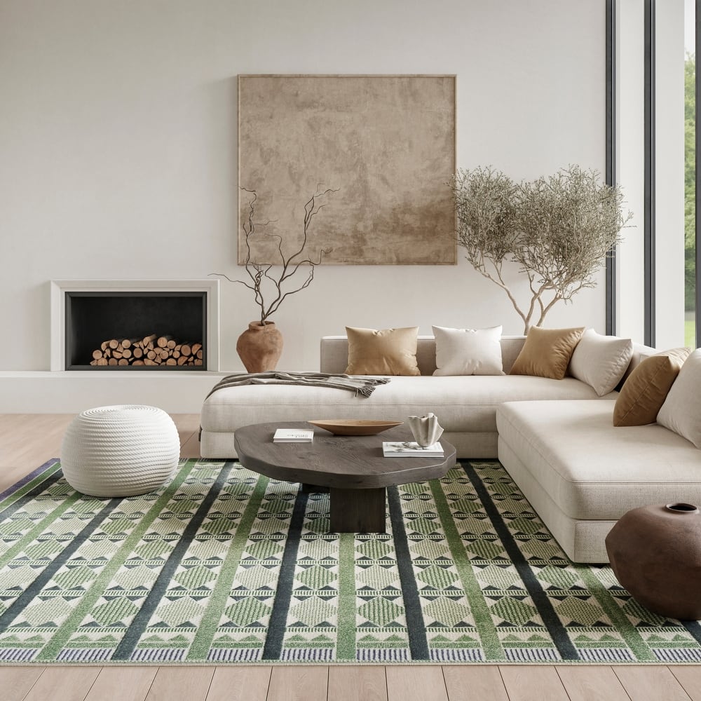 Nourison Nordic Indoor only Geometric Area Rug