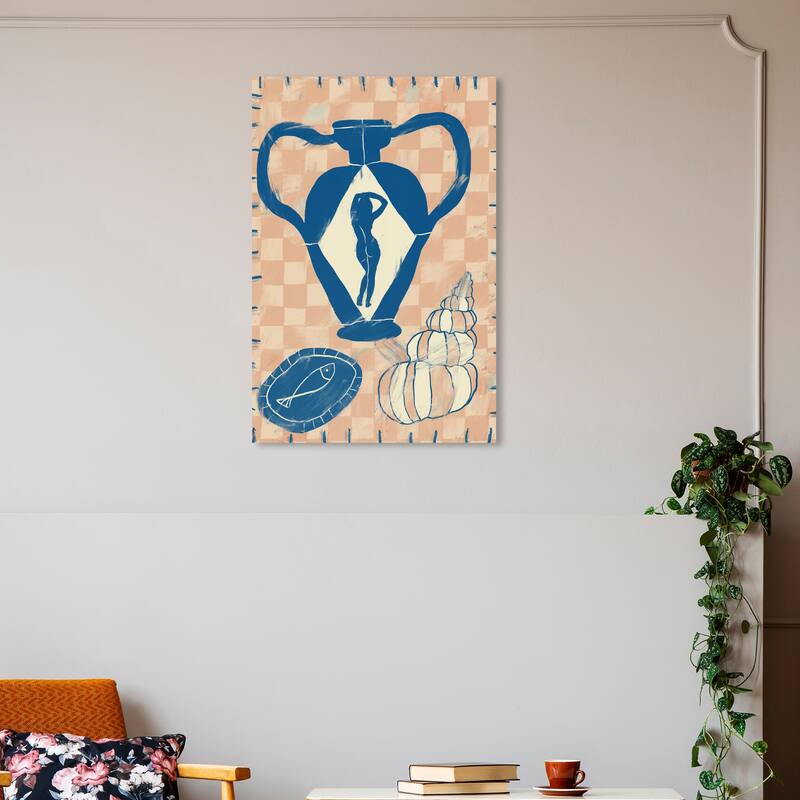 Wynwood Studio Canvas Nautical and Coastal Marina Objects Blue and Dark Blue Nautical & Coastal Wall Art Canvas Print - 30 x 20