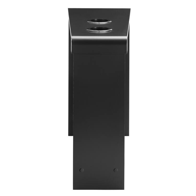 Narrow End Table with Charging Station - Side Table Nightstand with Storage, 2 Power Outlets & 2 USB Ports