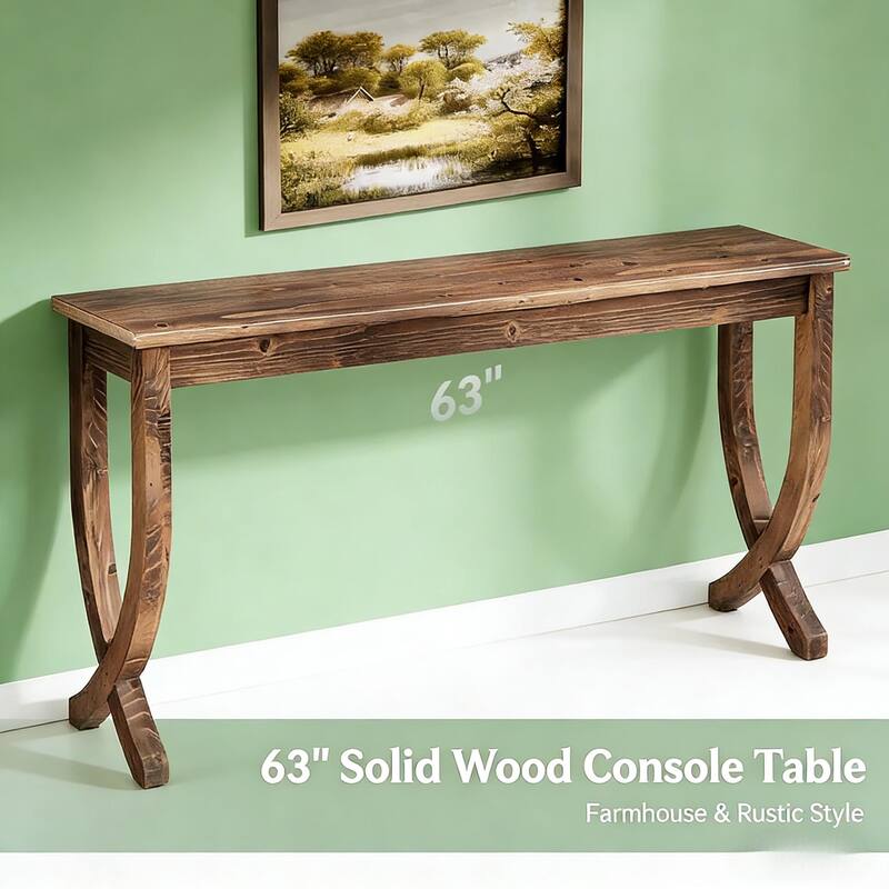 Rustic Style Entryway Table