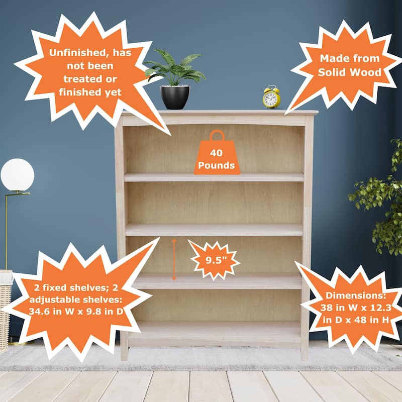 Shaker Solid Wood Bookcase