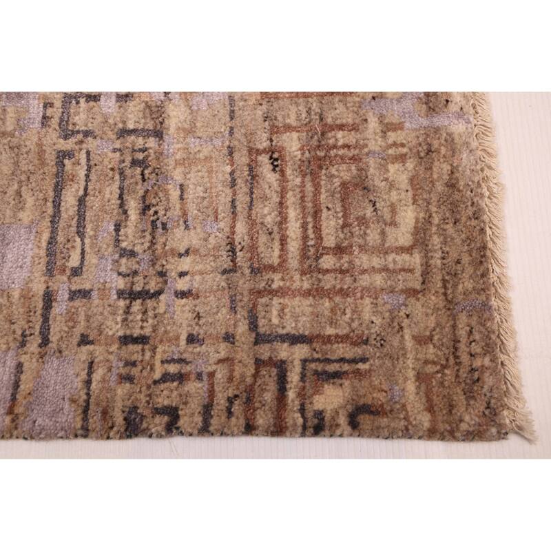 ECARPETGALLERY Hand-knotted Legacy Brown Silk, Wool Rug - 5'6 x 7'11