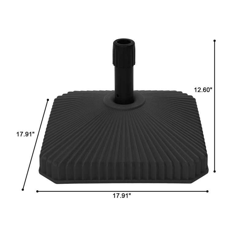 Clihome 10' x 8' Patio Square Market Umbrella with Skirted Canopy