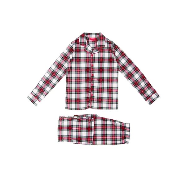 matching plaid pajamas