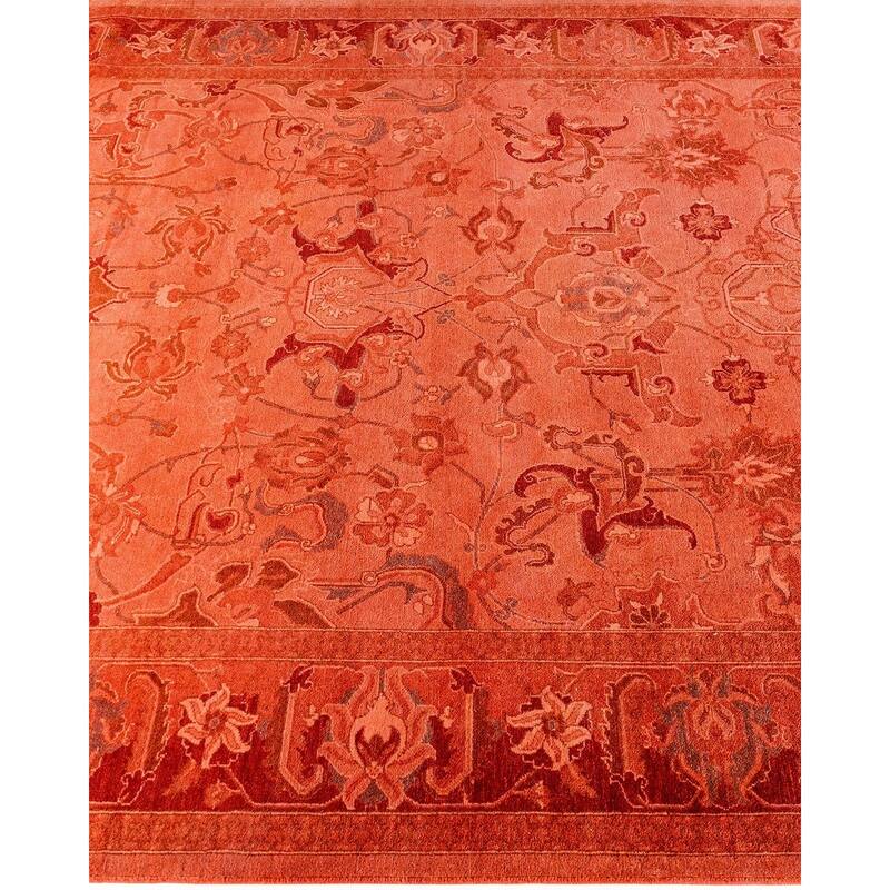 Fine Vibrance One-of-a-Kind Hand-Knotted Area Rug - Pink, 6' 1" x 8' 10" - 6' 1" x 8' 10"