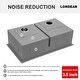 preview thumbnail 11 of 15, Low-Divide Undermount Double Bowl Stainless Steel Kitchen Sink
