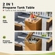 preview thumbnail 35 of 37, MAISON ARTS Outdoor Sofa Set，All-Weather Solid Wood Wicker Sectional Furniture Set