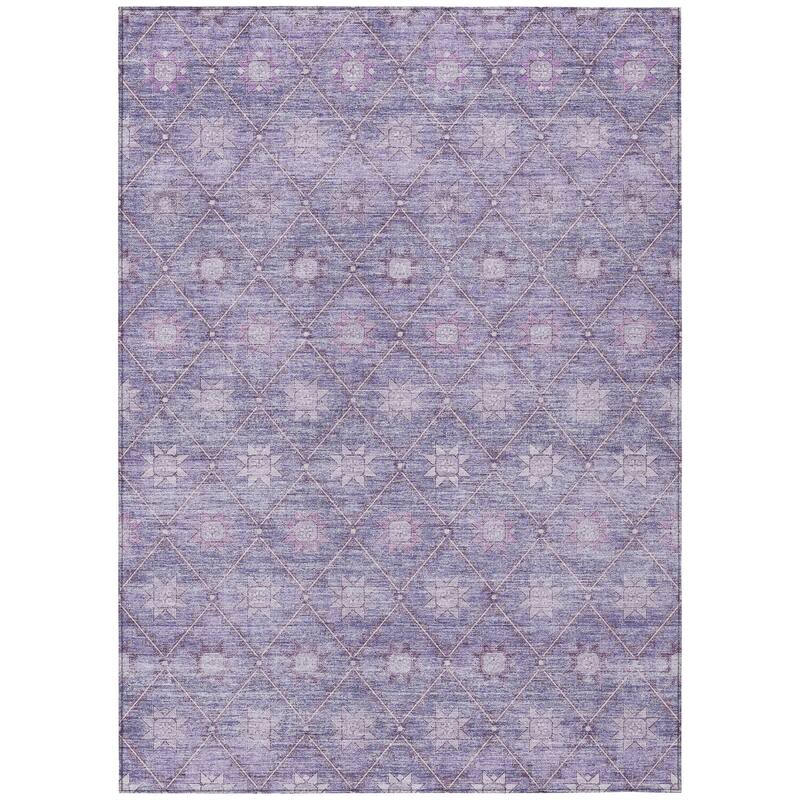 HomeRoots Floral Transitional Rectangle Outdoor Rug