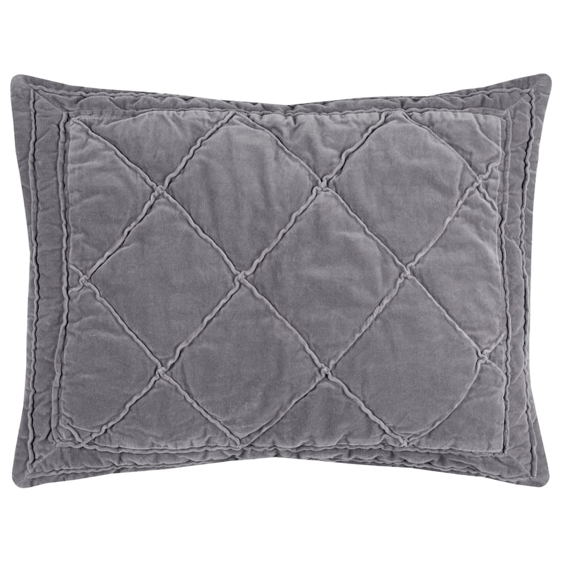 Collin Ivory Hand Quilted Sham with Pin Tucks