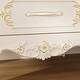 preview thumbnail 7 of 16, French Style Nightstand with 2 Drawers Vintage White and Gold Bedside Table for Bedroom Elegant Accent Storage Cabinet
