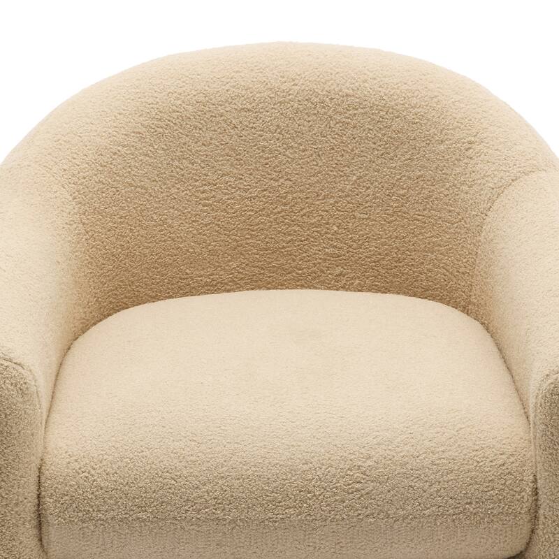 2 Set Modern Upholstered Barrel Accent Chair