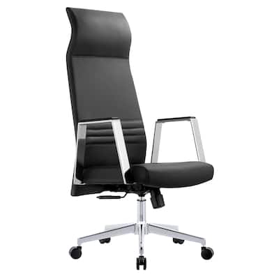 LeisureMod Aleen High-Back Office Chair with Swivel and Tilt
