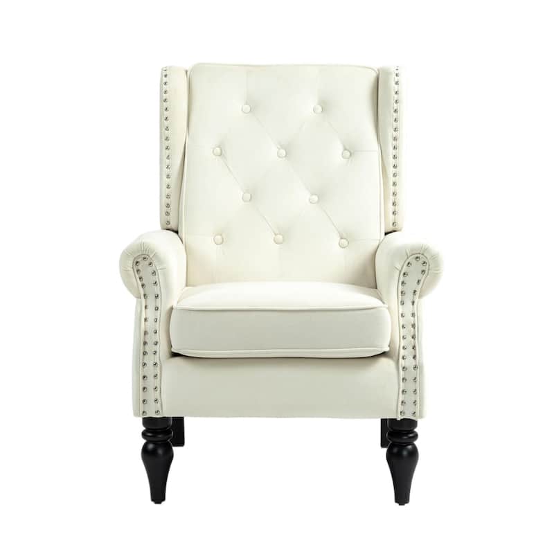 Mid Century Nailhead Decorative Armchair