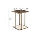 preview thumbnail 9 of 8, Emma Ash & Glass Side Table by Inspire Me! Home Decor