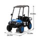 preview thumbnail 14 of 26, 24V Kids Electric Ride-On Track with Dual Seats, Remote Control, Bluetooth Audio, and 4-Wheel Suspension
