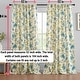 preview thumbnail 11 of 25, HLC.ME Scarlet Floral & Birds Back Tab Rod Pocket - Light Filtering Darkening Curtain Panels, Pair