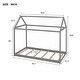 preview thumbnail 5 of 12, Twin Size Wooden House Bed, Durable Pine Wood & MDF Construction