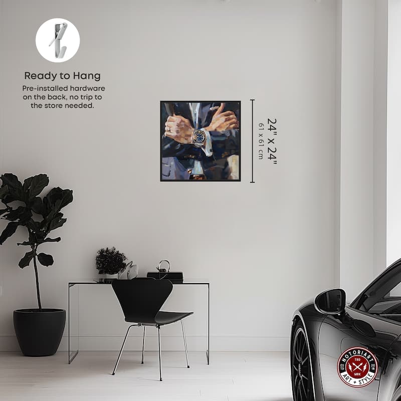 Notoriart Down To Business Framed Men Style 1 Piece Canvas Wall Art