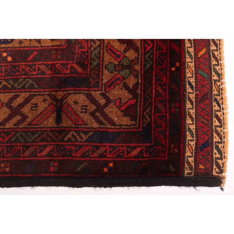 ECARPETGALLERY Hand-knotted Teimani Brown Wool Rug - 3'9 x 7'1