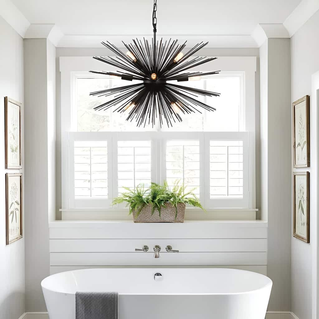 12 Light Astra Sputnik Sphere Satellite Pendant, Light Strade Dimmable Chandelier (28'' Wide)