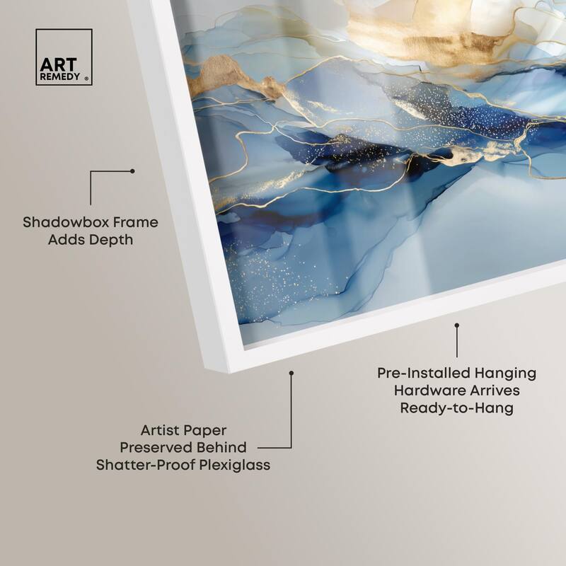 Postmodern Flow I Shadowbox by Art Remedy