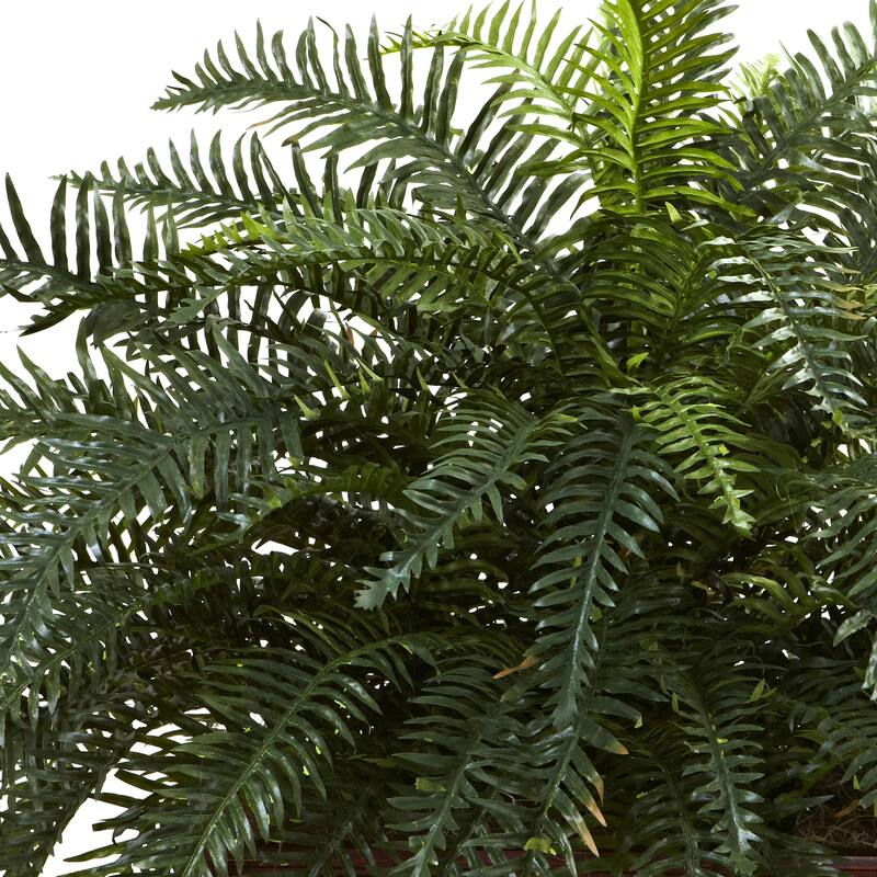 Handmade River Fern Plant with Planter - Home Decor Accent, Living Room, Office, Tabletop DÃ©cor - 2.42ft.