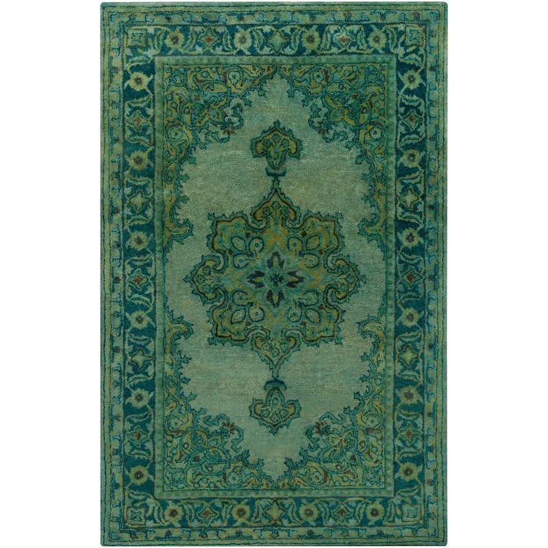 Hand-Tufted Linhope Oriental Wool Area Rug